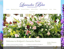 Tablet Screenshot of lavenderblueflowers.com